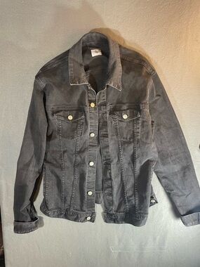 Browny Standard Washed Black Denim Jacket - Lightweight Shirt Jacket
